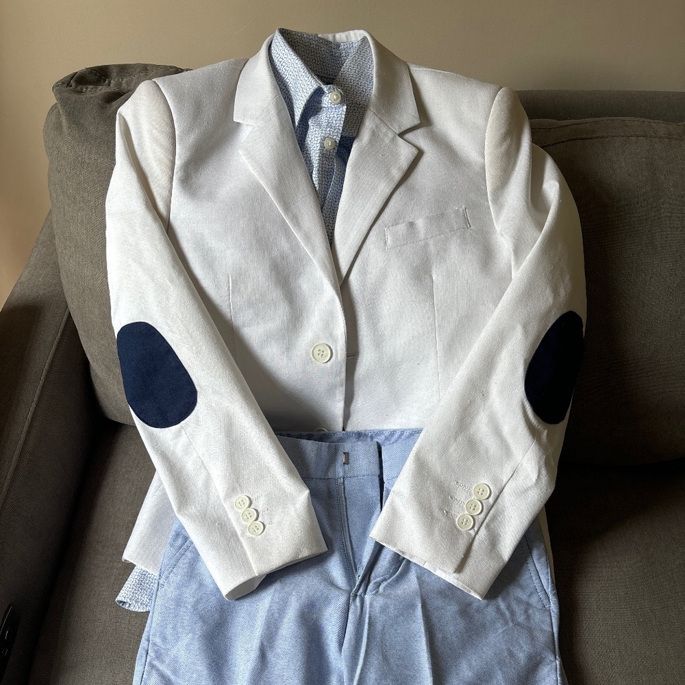Boys suite jacket with pants and dress shirt